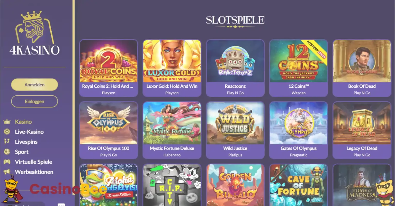 4Kasino Casino Spiele