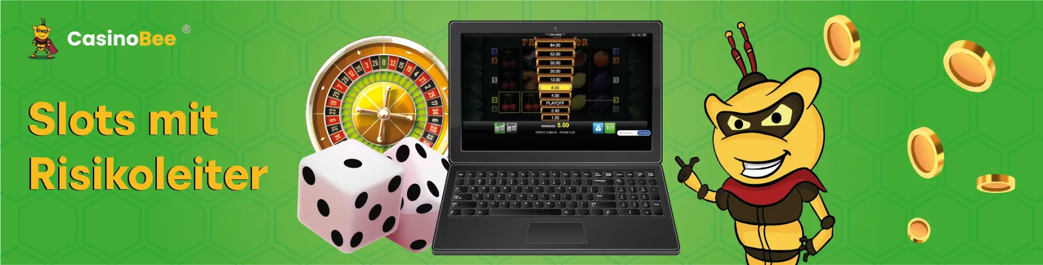 Online Casino Slots mit Risikoleiter kostenlos spielen