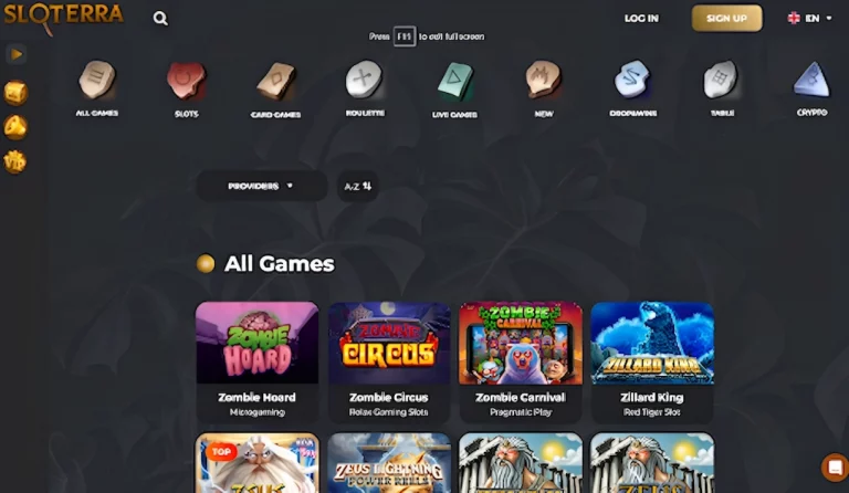 sloterra casino play