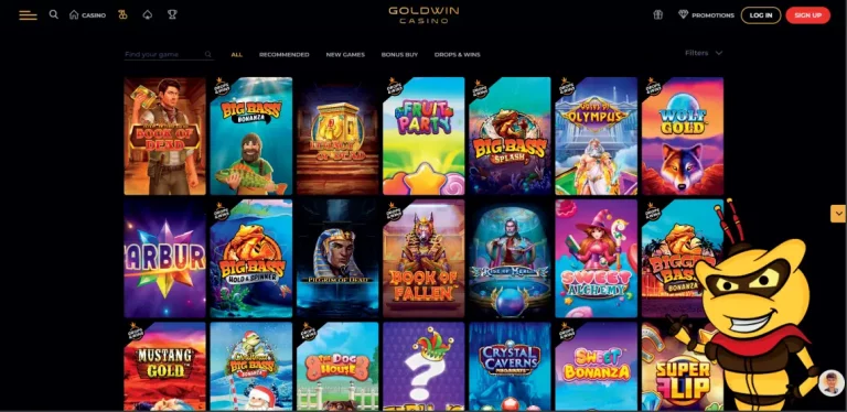 Goldwin Casino Game Lobby